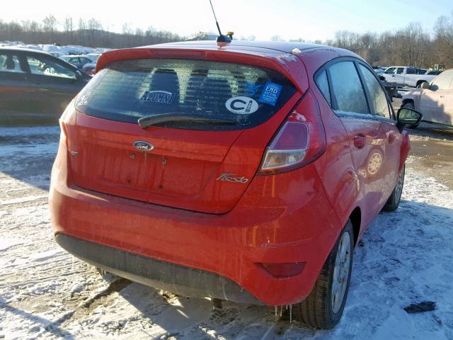 3FADP4EJ0EM241444 - 2014 FORD FIESTA SE RED photo 4