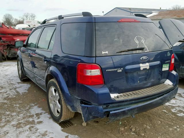 1FMDK06145GA78769 - 2005 FORD FREESTYLE BLUE photo 3