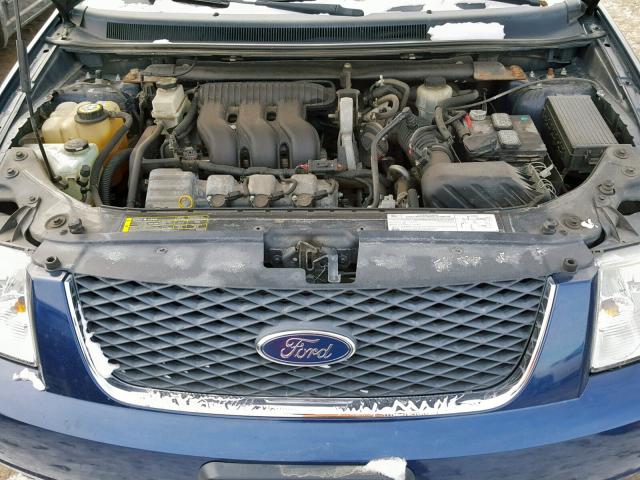 1FMDK06145GA78769 - 2005 FORD FREESTYLE BLUE photo 7