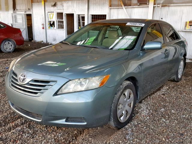 4T1BE46K27U613181 - 2007 TOYOTA CAMRY NEW GREEN photo 2