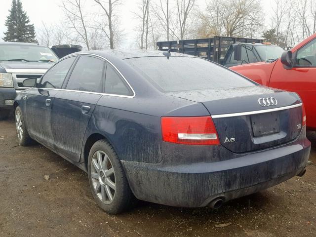 WAUDH74F17N010614 - 2007 AUDI A6 3.2 QUA BLUE photo 3