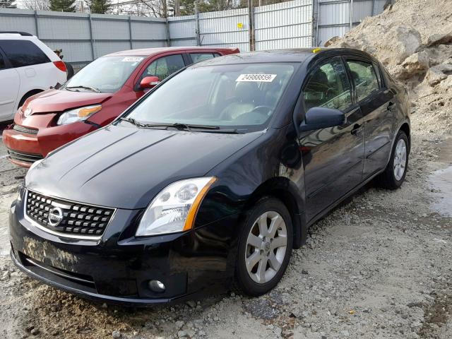 3N1AB61E28L692727 - 2008 NISSAN SENTRA 2.0 BLACK photo 2