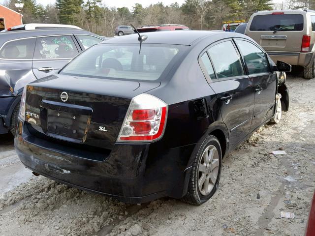 3N1AB61E28L692727 - 2008 NISSAN SENTRA 2.0 BLACK photo 4