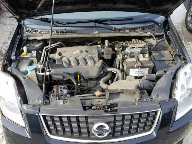 3N1AB61E28L692727 - 2008 NISSAN SENTRA 2.0 BLACK photo 7