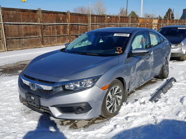 19XFC2F85HE021102 - 2017 HONDA CIVIC EX SILVER photo 2