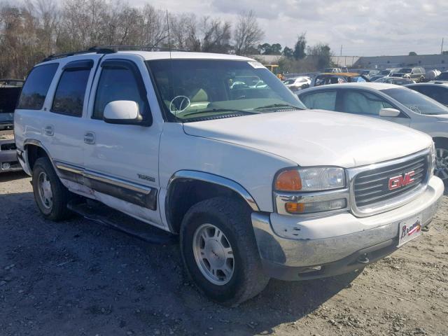 1GKEC13V62R205545 - 2002 GMC YUKON WHITE photo 1