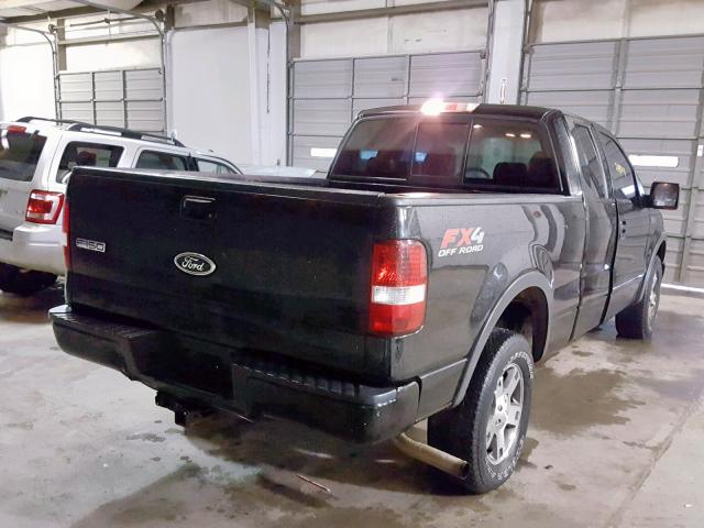 1FTPX145X4FA10088 - 2004 FORD F150 BLACK photo 4