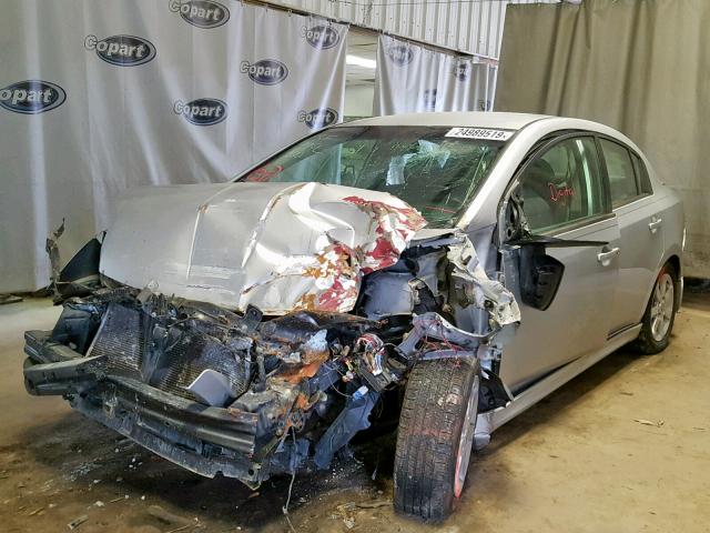 3N1AB6AP4BL678398 - 2011 NISSAN SENTRA 2.0 SILVER photo 2