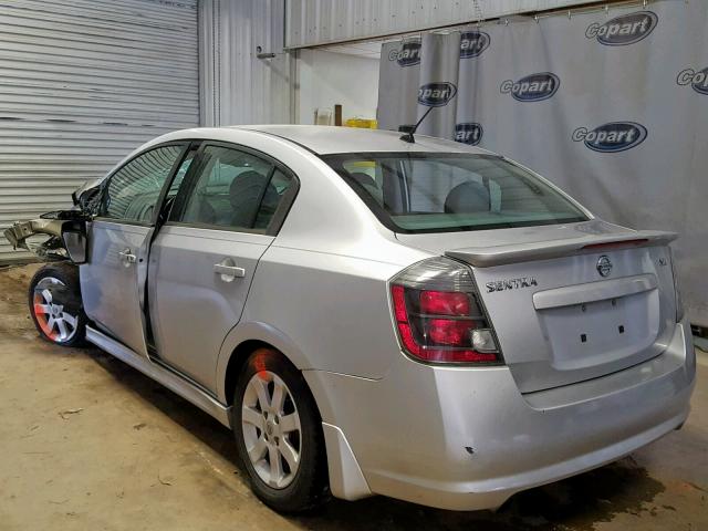 3N1AB6AP4BL678398 - 2011 NISSAN SENTRA 2.0 SILVER photo 3