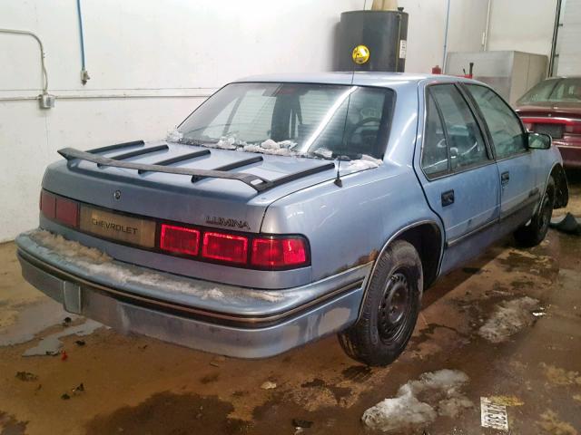 2G1WL54T7M9221277 - 1991 CHEVROLET LUMINA BLUE photo 4