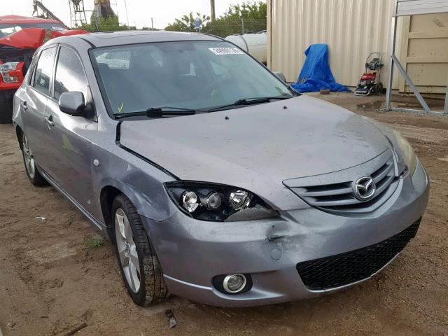 JM1BK343041141871 - 2004 MAZDA 3 HATCHBAC GRAY photo 1