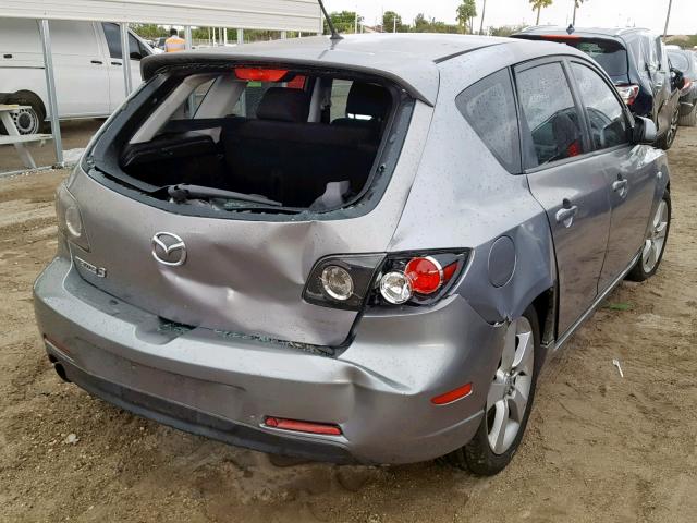 JM1BK343041141871 - 2004 MAZDA 3 HATCHBAC GRAY photo 4