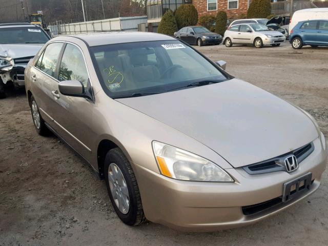 1HGCM55413A056832 - 2003 HONDA ACCORD LX GOLD photo 1