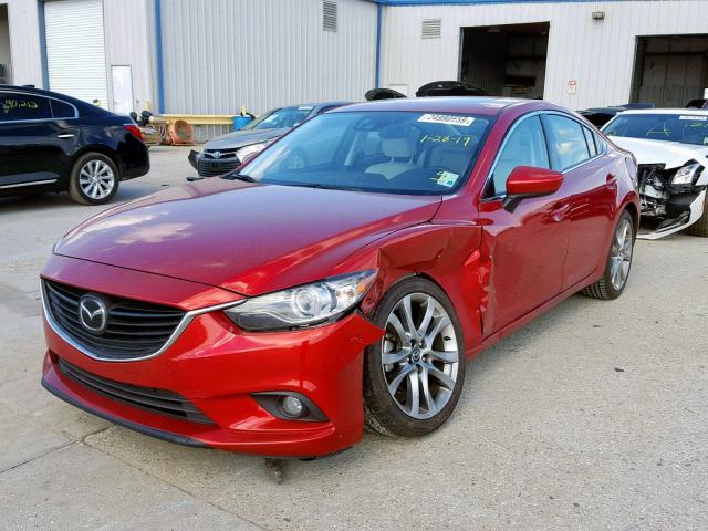 JM1GJ1W58E1103818 - 2014 MAZDA 6 GRAND TO RED photo 2