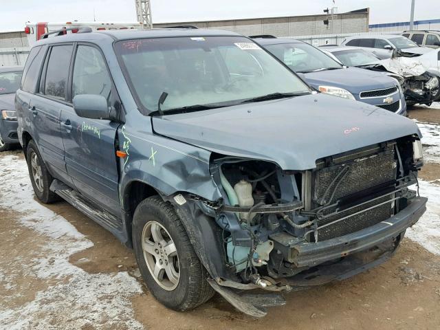 5FNYF28646B029324 - 2006 HONDA PILOT EX BLUE photo 1