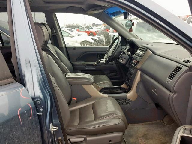 5FNYF28646B029324 - 2006 HONDA PILOT EX BLUE photo 5