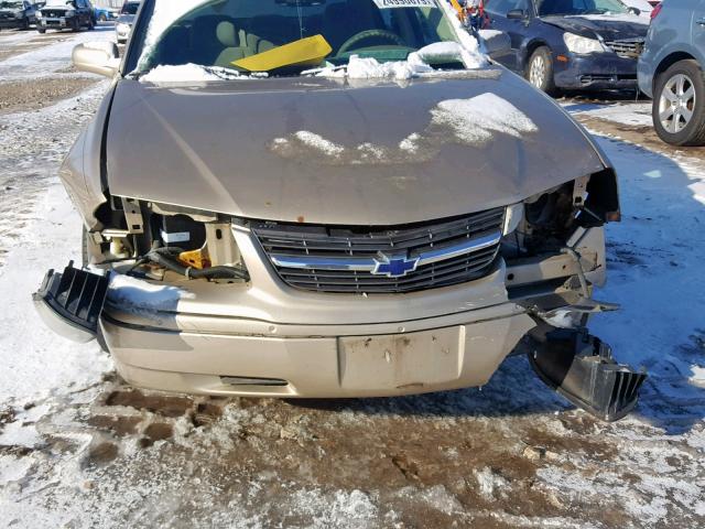 2G1WF52E749315395 - 2004 CHEVROLET IMPALA GOLD photo 9