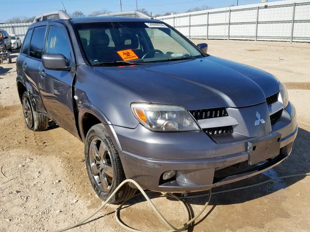 JA4LX41F86U016316 - 2006 MITSUBISHI OUTLANDER GRAY photo 1