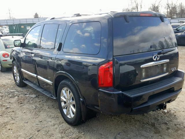 5N3AA08C98N900350 - 2008 INFINITI QX56 BLACK photo 3