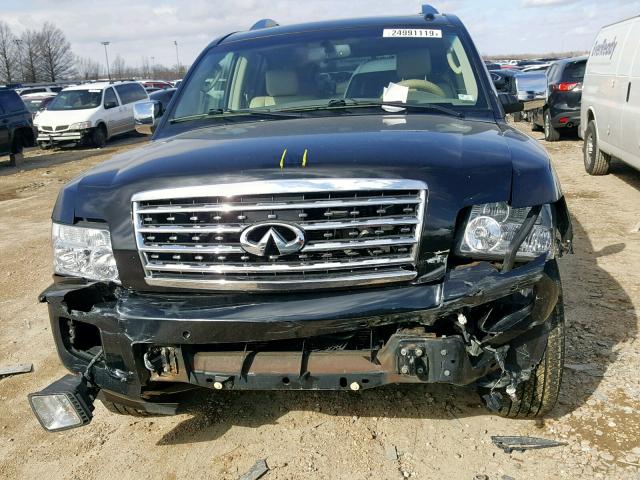 5N3AA08C98N900350 - 2008 INFINITI QX56 BLACK photo 7