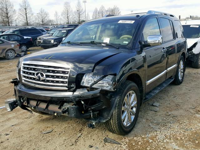 5N3AA08C98N900350 - 2008 INFINITI QX56 BLACK photo 9