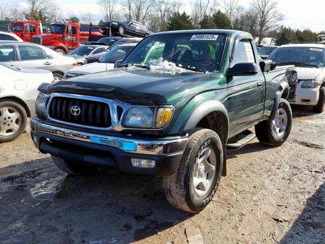 5TEPM62N04Z312419 - 2004 TOYOTA TACOMA GREEN photo 2