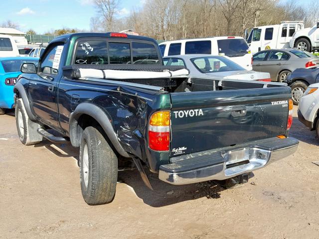 5TEPM62N04Z312419 - 2004 TOYOTA TACOMA GREEN photo 3