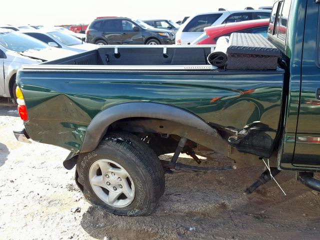 5TEPM62N04Z312419 - 2004 TOYOTA TACOMA GREEN photo 9