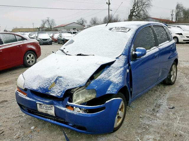 KL1TD66678B015313 - 2008 CHEVROLET AVEO BASE ლურჯი ფოტო 2