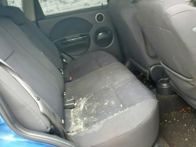 KL1TD66678B015313 - 2008 CHEVROLET AVEO BASE ლურჯი ფოტო 6
