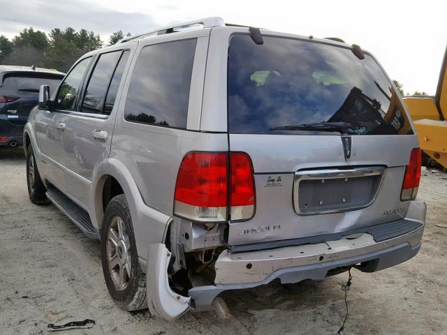 5LMEU78H43ZJ34421 - 2003 LINCOLN AVIATOR 银色 照片 3