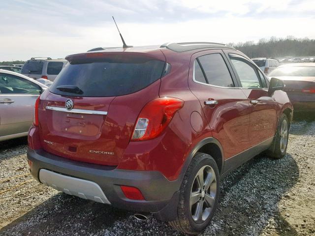 KL4CJBSB2EB694040 - 2014 BUICK ENCORE CON RED photo 4