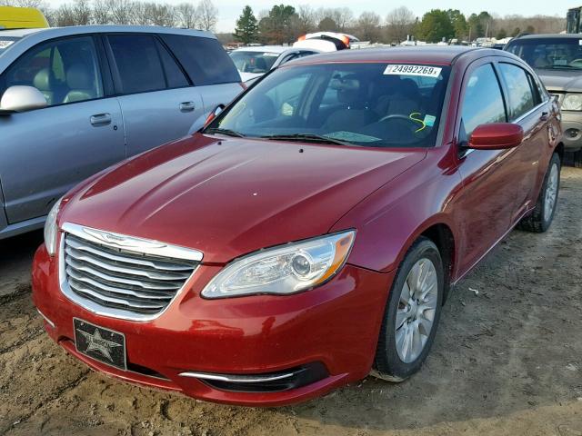 1C3CCBAB3CN163219 - 2012 CHRYSLER 200 LX MAROON photo 2