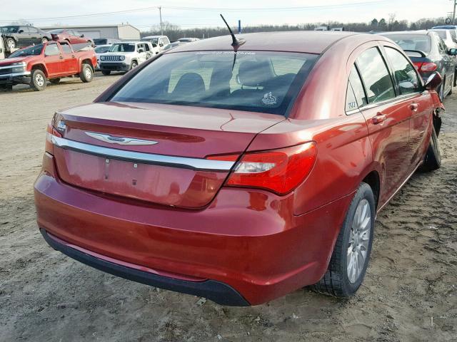 1C3CCBAB3CN163219 - 2012 CHRYSLER 200 LX MAROON photo 4