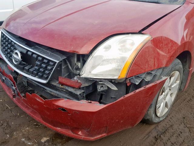 3N1AB61E29L668316 - 2009 NISSAN SENTRA 2.0 RED photo 9