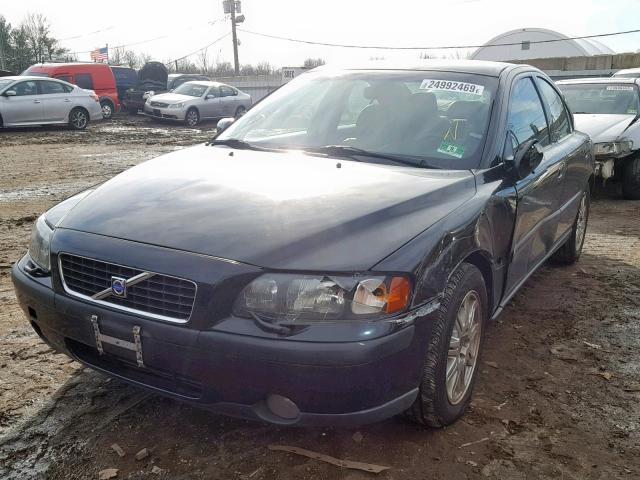 YV1RS64A442336732 - 2004 VOLVO S60 BLACK photo 2