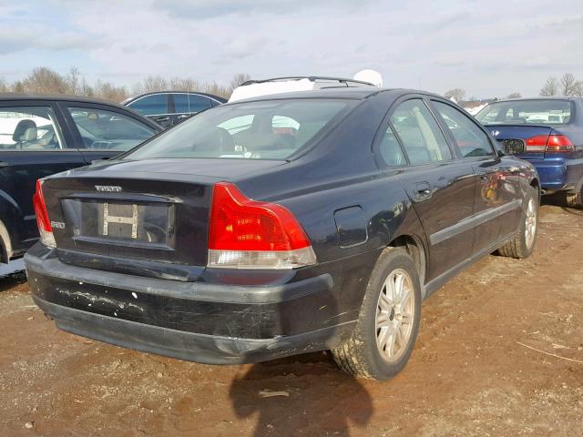 YV1RS64A442336732 - 2004 VOLVO S60 BLACK photo 4