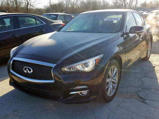 JN1BV7AR0EM705643 - 2014 INFINITI Q50 BASE BLACK photo 2