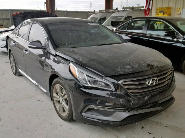 5NPE34AF0FH080001 - 2015 HYUNDAI SONATA SPO BLACK photo 1