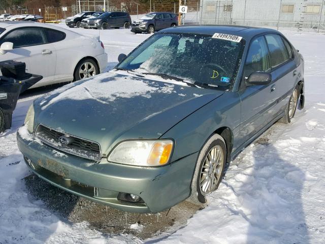 4S3BE625347209980 - 2004 SUBARU LEGACY L S GREEN photo 2