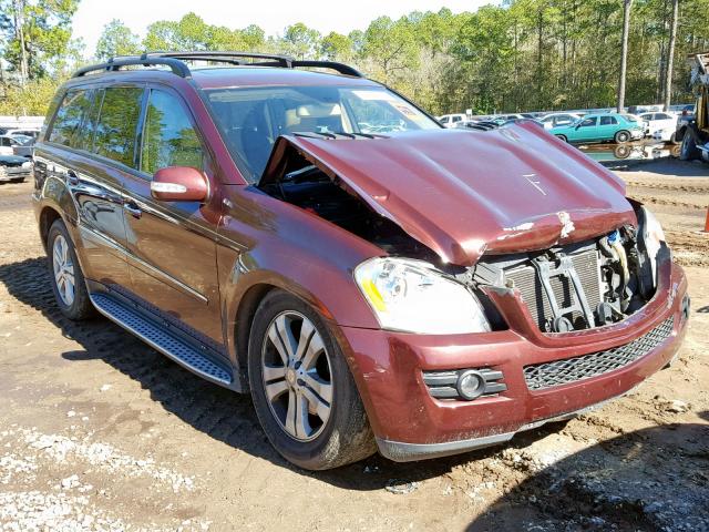 4JGBF71E38A330274 - 2008 MERCEDES-BENZ GL 450 4MA MAROON photo 1