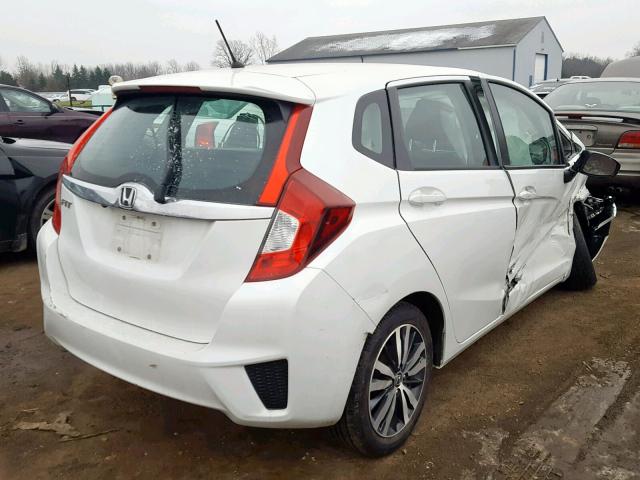 3HGGK5H80FM740302 - 2015 HONDA FIT EX WHITE photo 4