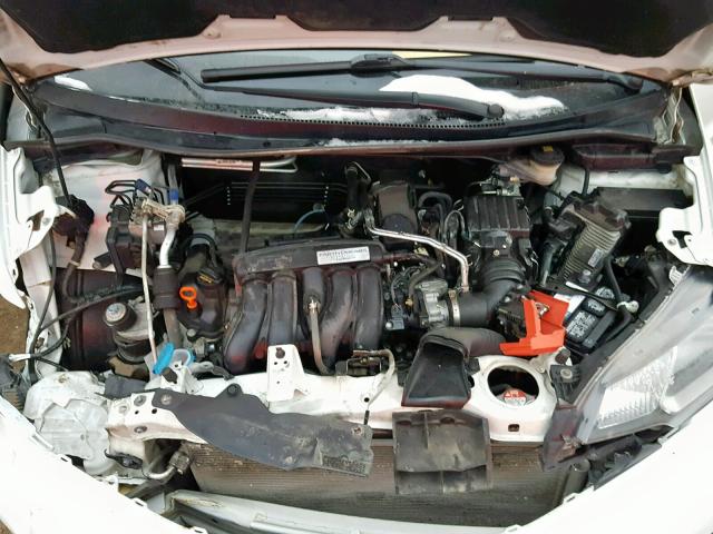 3HGGK5H80FM740302 - 2015 HONDA FIT EX WHITE photo 7