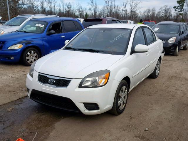 KNADH4A32B6929291 - 2011 KIA RIO BASE WHITE photo 2