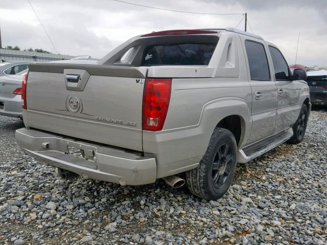 3GYEK62N24G276798 - 2004 CADILLAC ESCALADE E SILVER photo 4