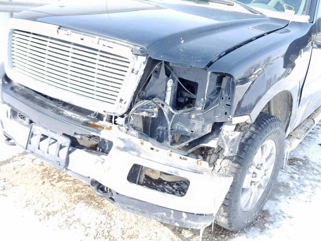 1FTPW14565FB43192 - 2005 FORD F150 SUPER BLACK photo 9