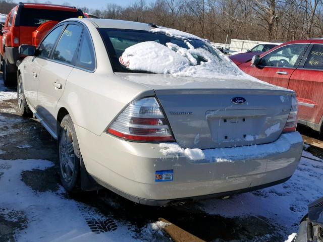 1FAHP24W18G150541 - 2008 FORD TAURUS SEL BEIGE photo 3