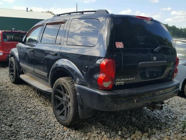 1D4HB38N25F609693 - 2005 DODGE DURANGO ST BLACK photo 3