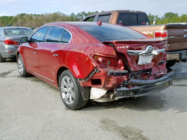 1G4GC5GD8BF150767 - 2011 BUICK LACROSSE C MAROON photo 3