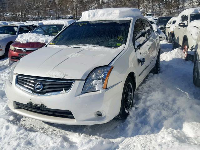 3N1AB6AP4BL664534 - 2011 NISSAN SENTRA 2.0 WHITE photo 2